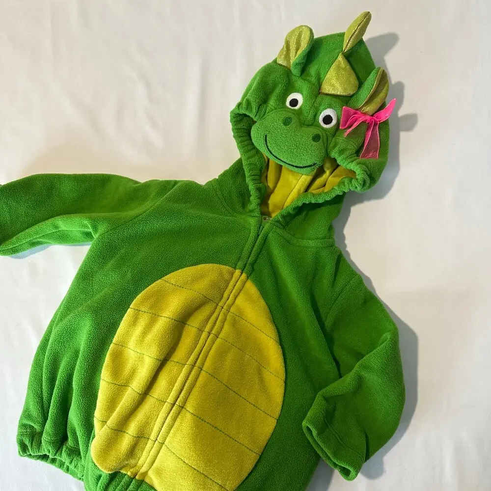 Carter's Dragon  / Dinosaur Zip Up Jacket Halloween Costume Sz 6-9 mo - Picture 2 of 9